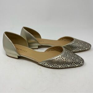 Talbots Gold Metallic Flats